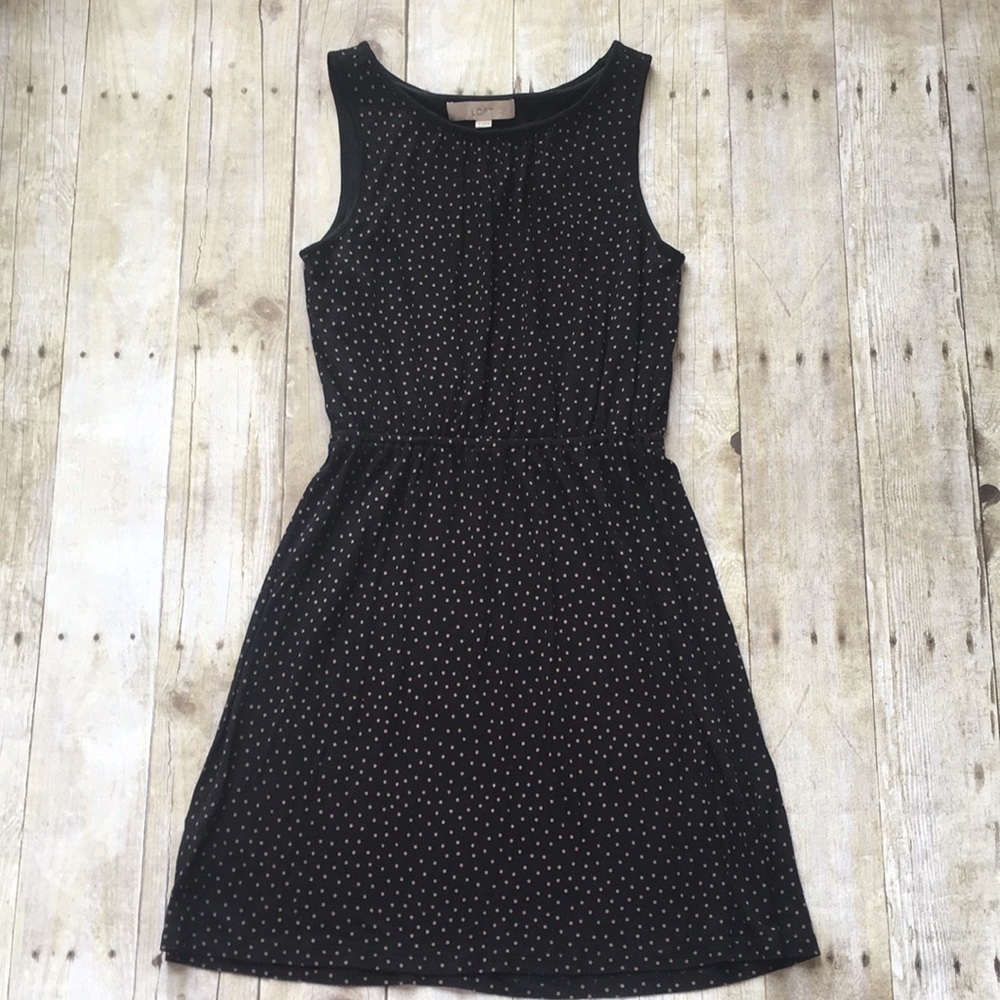 Ann Taylor LOFT Black Casual Dress